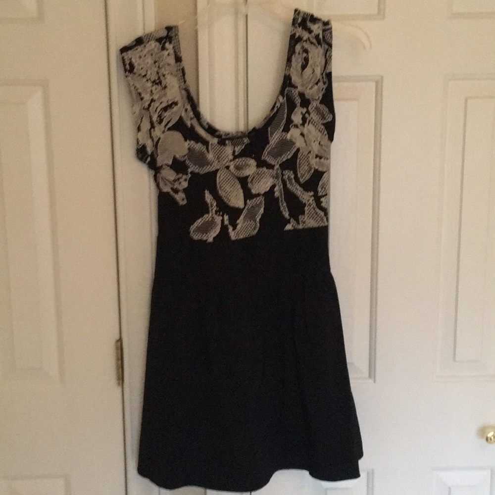 Black mini dress